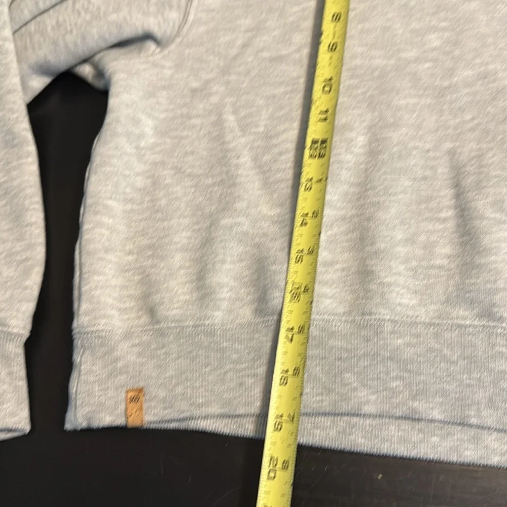 Tentree Women's Light Gray Cropped Hooded Sweatshirt - Picture 2 of 5
